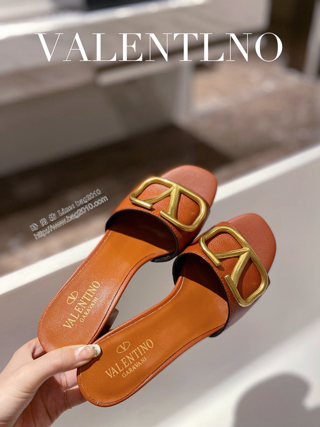 Valentino專櫃原版華倫天奴春夏新款女士拖鞋高跟涼拖鞋 dx2954